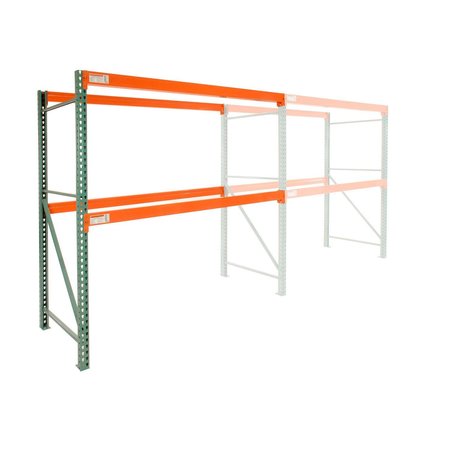 GLOBAL INDUSTRIAL Teardrop Pallet Rack Add-On 96W x 42D x 120H 796595N